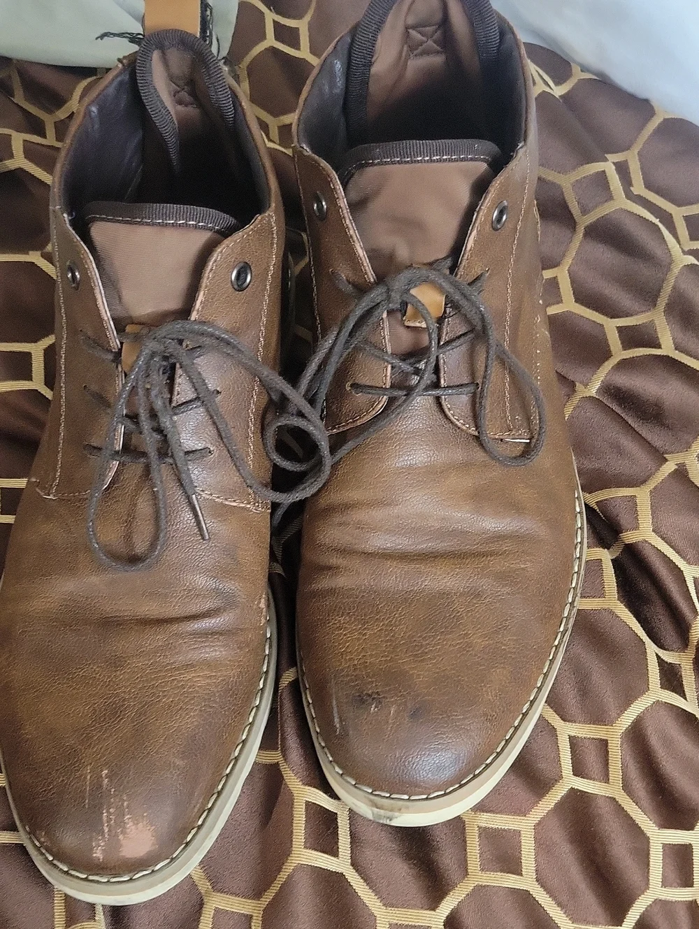 Men's Brown Casual Lace-Up Boots